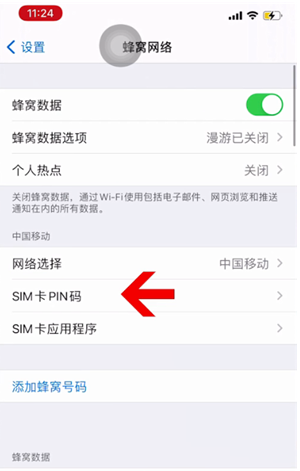 永康苹果14维修网分享如何给iPhone14的SIM卡设置密码 