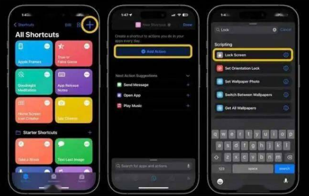 永康苹果14锁屏维修店分享iPhone14升级iOS16.4后如何创建锁屏快捷方式 