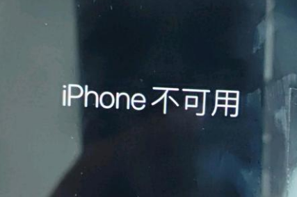 永康苹果服务网点分享锁屏界面显示“iPhone 不可用”如何解决 